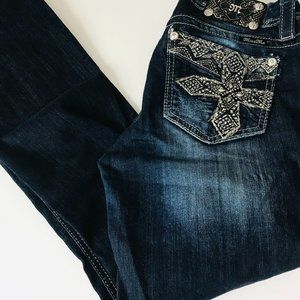 Miss Me Jeans, Women's Jeans, Curvy Boot Cut, Sz 27, Cotton Blend, NWOT